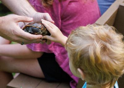 Assistant Professor Joseph Iacovazzi offers interactive wildlife biology presentation at Lackawanna State Park